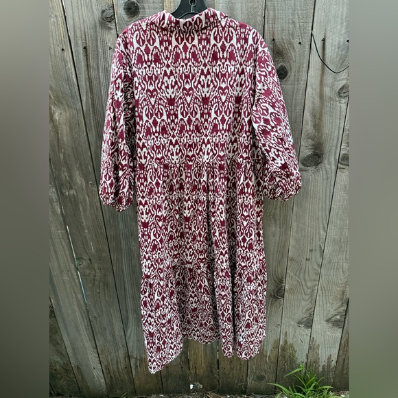 Anthropologie Maeve Bettina Tiered midi Shirt dress - Picture 4 of 6